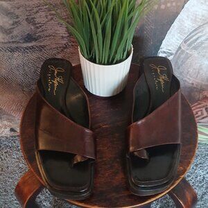 JOAN HELPERN brown leather shoes Size 8M